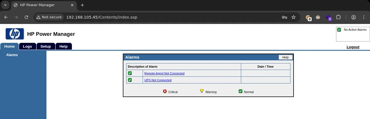 HP Power Manager dashboard