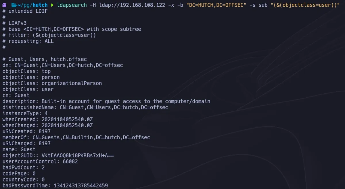 ldapsearch query
