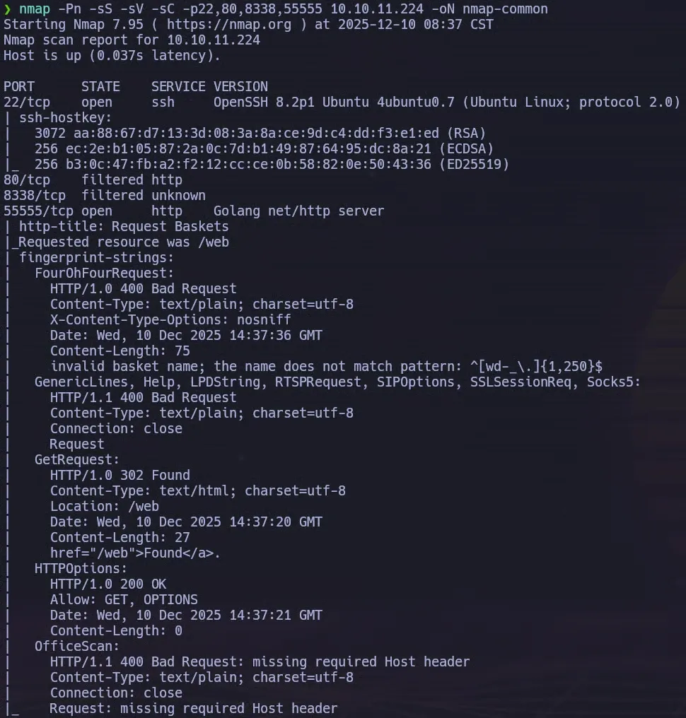 Nmap Common Scan