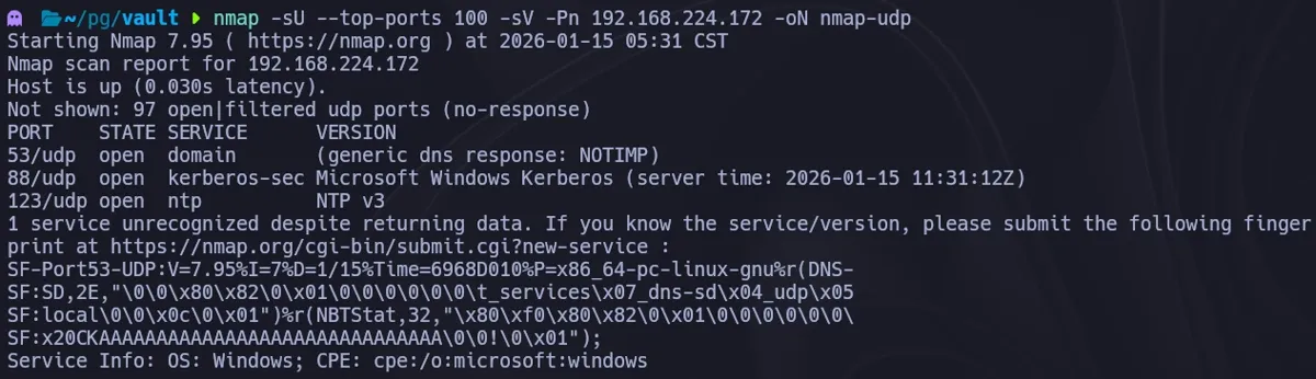 nmap udp scan