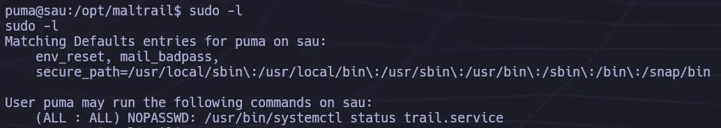 Sudo Permissions Verification