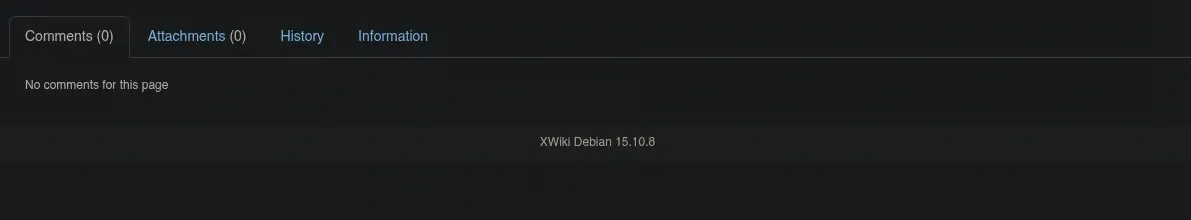 XWiki Version Disclosure
