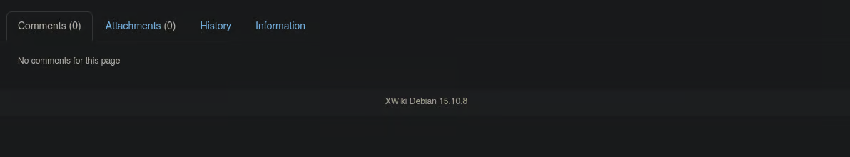 Versión de XWiki Expuesta