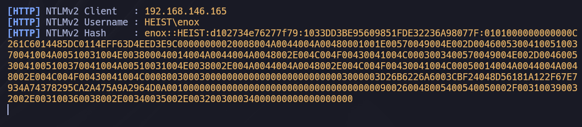 hash ntlm capturado
