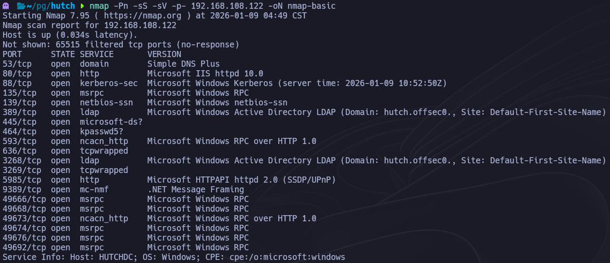 escaneo nmap básico