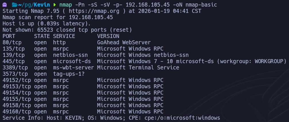 escaneo nmap básico