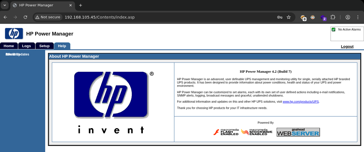 verificación de versión