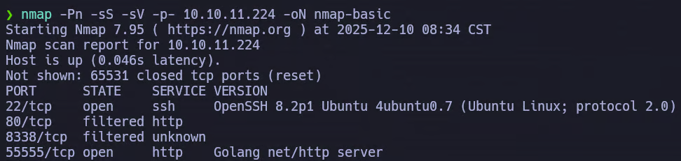 Nmap Basic Scan