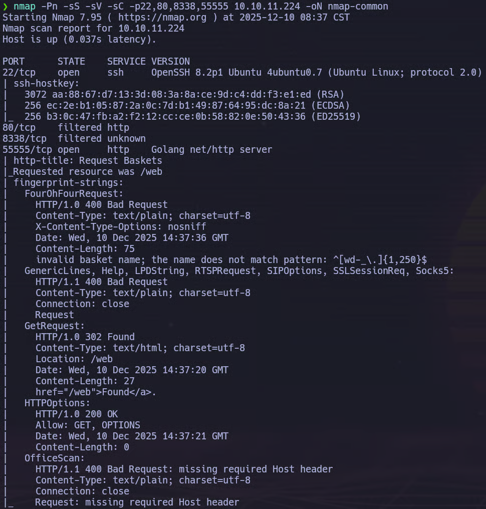 Nmap Common Scan